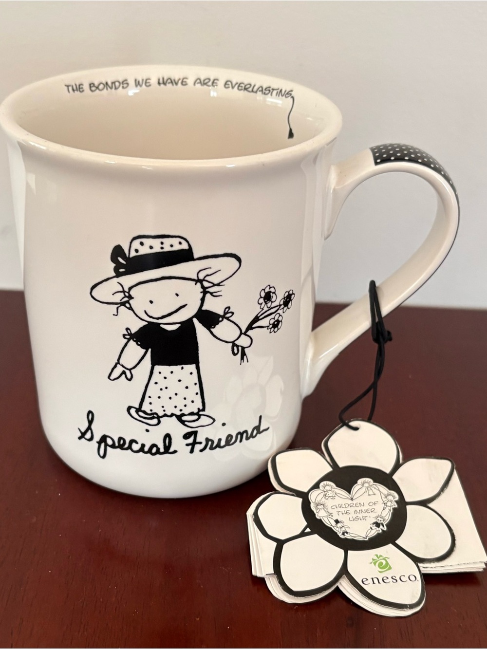 Enesco White and Black 'Special Friend' Ceramic Mug